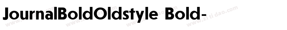 JournalBoldOldstyle Bold字体转换